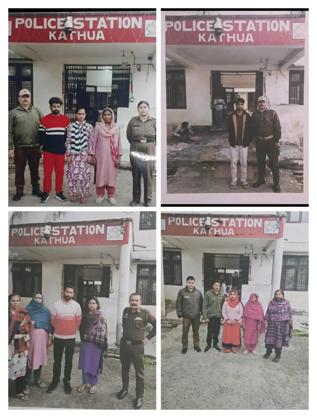 कठुआ पुलिस ने 4 लापता लोगों को सुरक्षित परिजनों से मिलाया