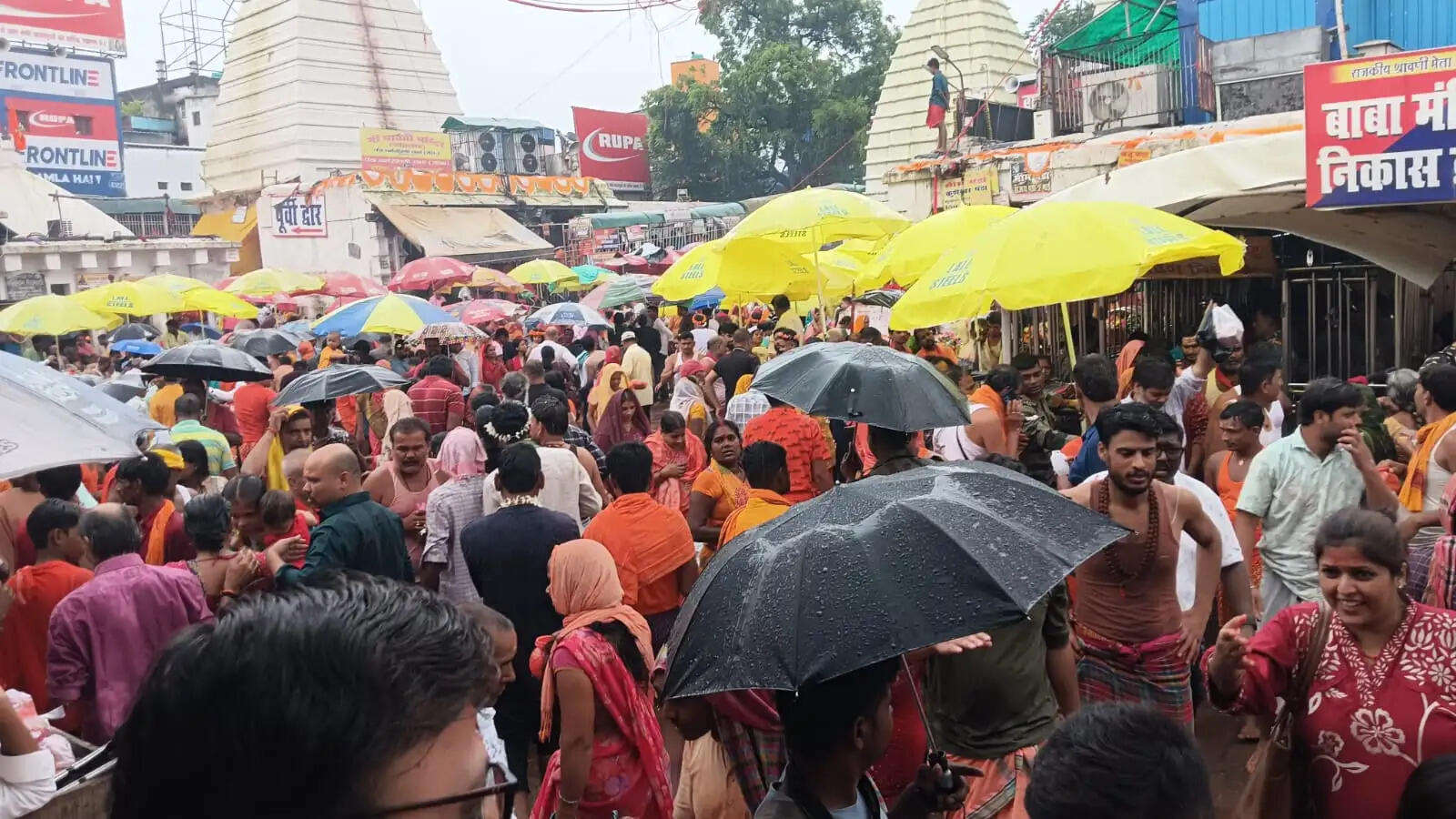 अनंत चतुर्दशी को लेकर बाबा मंदिर में उमड़ी भीड़