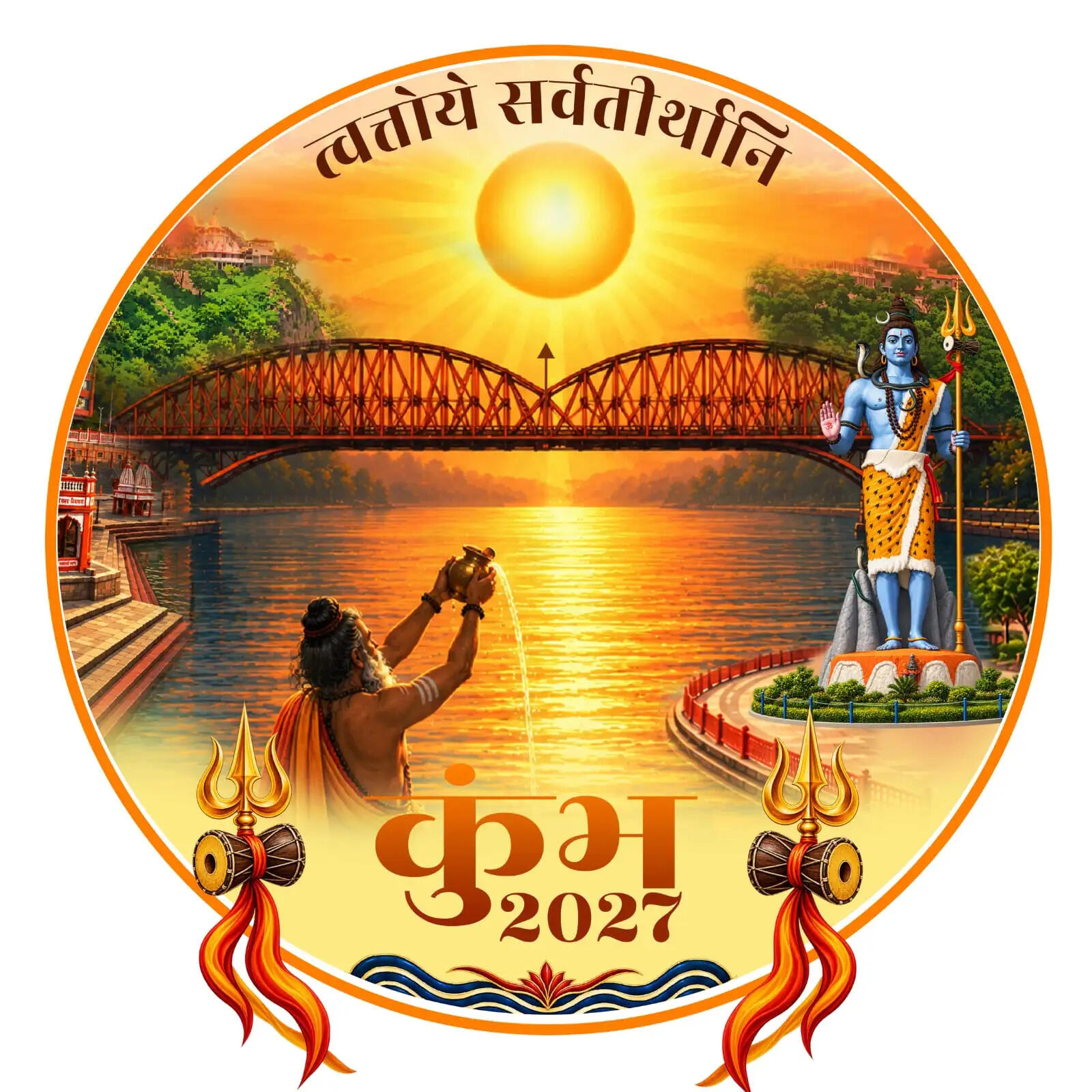 हरिद्वार कुंभ-2027 के लोगो, वेबसाइट और आधिकारिक गीत का लोकार्पण