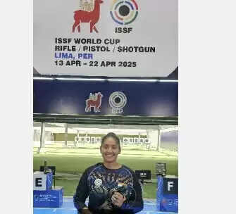 आईएसएसएफ विश्व कप में सिमरनप्रीत कौर ने जीता रजत पदक