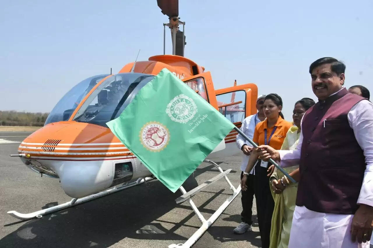 चंदेरी से आकाश में उड़े पर्यटन के पंख, पीएमश्री हेली सेवा आरंभ