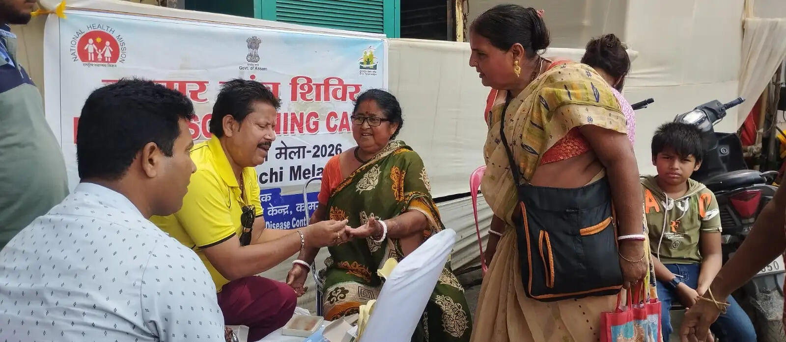 अंबुवासी मेला: अस्थायी शिविरों में भक्तों के लिए नि:शुल्क मलेरिया जांच औऱ उपचार