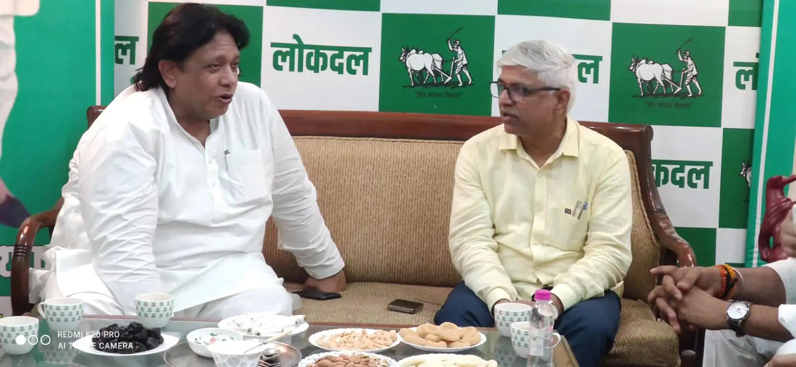 लोकदल अध्यक्ष चौधरी सुनील सिंह से मिले कांग्रेस के यूपी प्रभारी राजेंद्र पाल गौतम