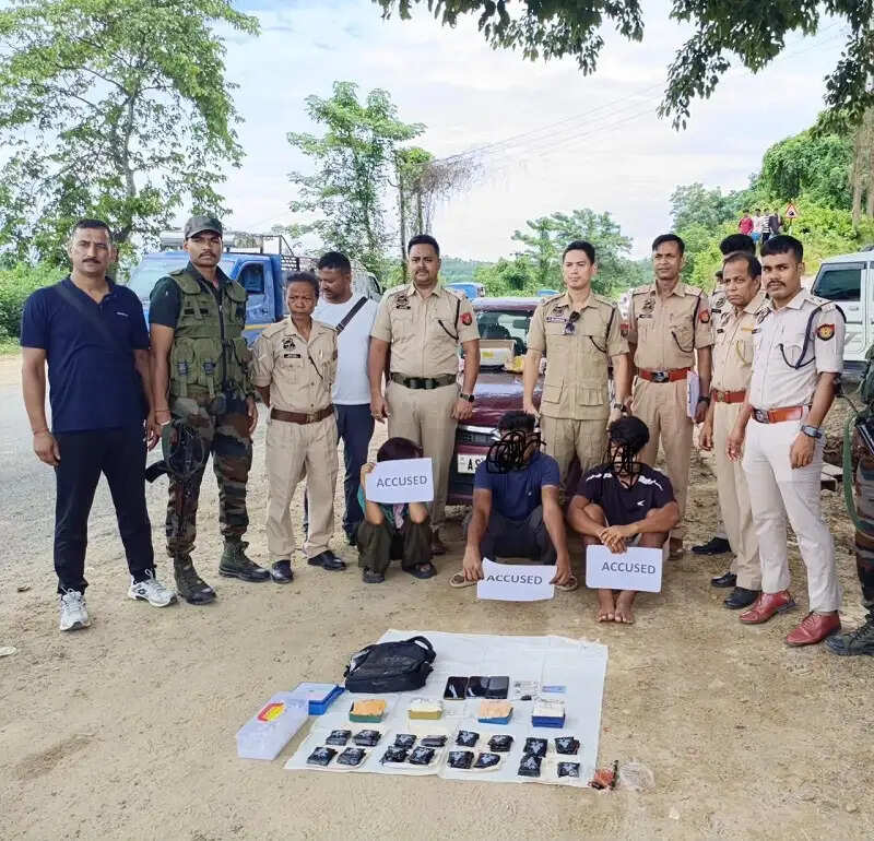 कछार में 8,000 याबा टैबलेट और संदिग्ध हेरोइन के साथ तीन गिरफ्तार