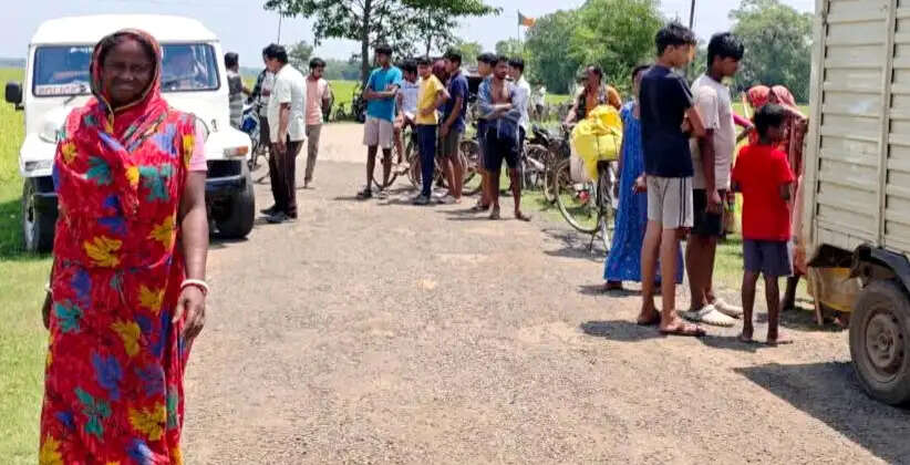 धान के खेत से नवजात शिशु का शव बरामद