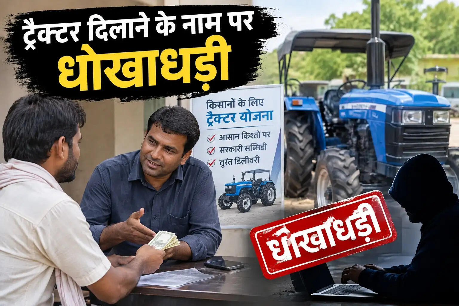 अनूपपुर: ट्रैक्टर के नाम पर विभागीय ऋण और छूट दिलाने का झांसा, 5.30 लाख की धोखाधड़ी,तीन ने धोखाधड़ी का लगाया आरोप
