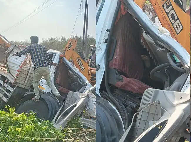 नागपुर में ट्रक पलटने से तीन मजदूरों की मौत, तीन घायल