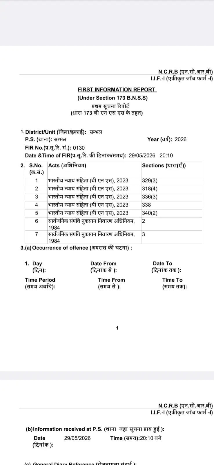 संभल की शाही जामा मस्जिद के शाही इमाम पर जमीन फर्जीवाड़ा मामले में मुकदमा दर्ज