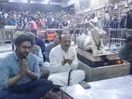 महाकालेश्वर मंदिर में दिल्ली के मंत्री आशीष सूद ने किए दर्शन, व्यवस्थाओं की सराहना&nbsp;की