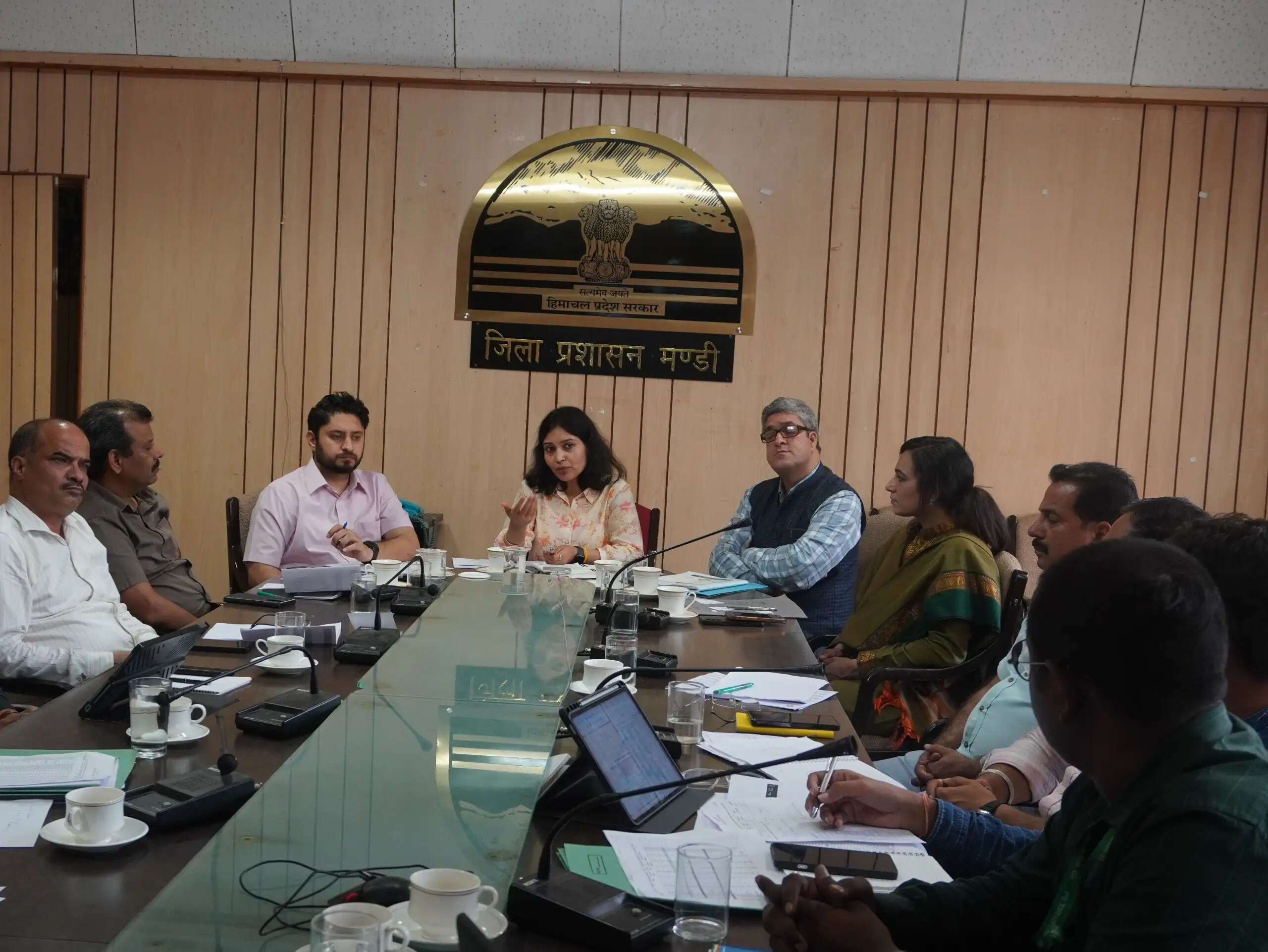 जनगणना के प्रथम चरण मकान सूचीकरण की प्रगति की समीक्षा के लिए बैठक आयोजित