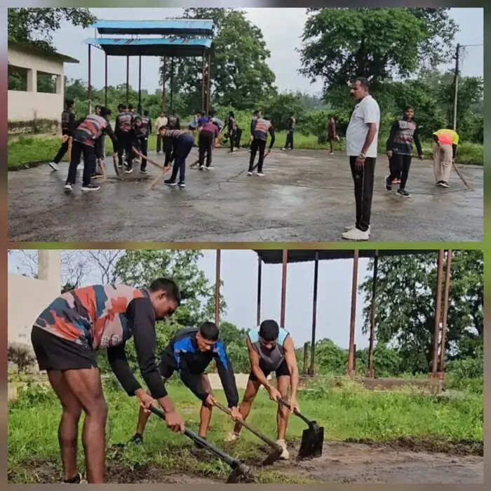 पूर्व सैनिक सेवा परिषद ने चलाया मुक्तिधाम में स्वच्छता अभियान