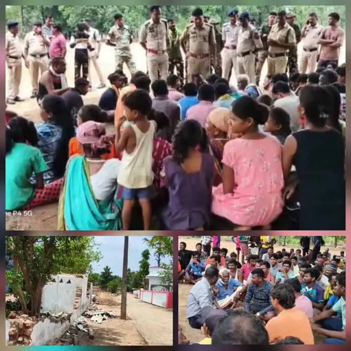 ग्रामीणों ने धर्मांतरित महिला के घर की बाउंड्रीवाल तोड़ी, गांव में तनाव का माहाैल
