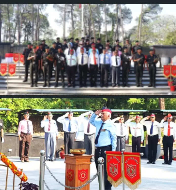 आईएमए के पूर्व अधिकारियों ने शौर्य स्थल पर बलिदानी को दी श्रद्धांजलि, मनाई 52वीं वर्षगांठ