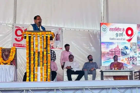 विंध्याचल में ‘नवनिर्माण के 9 वर्ष’ कार्यक्रम में विधायक ने कहा - मीरजापुर बना रहा नई पहचान