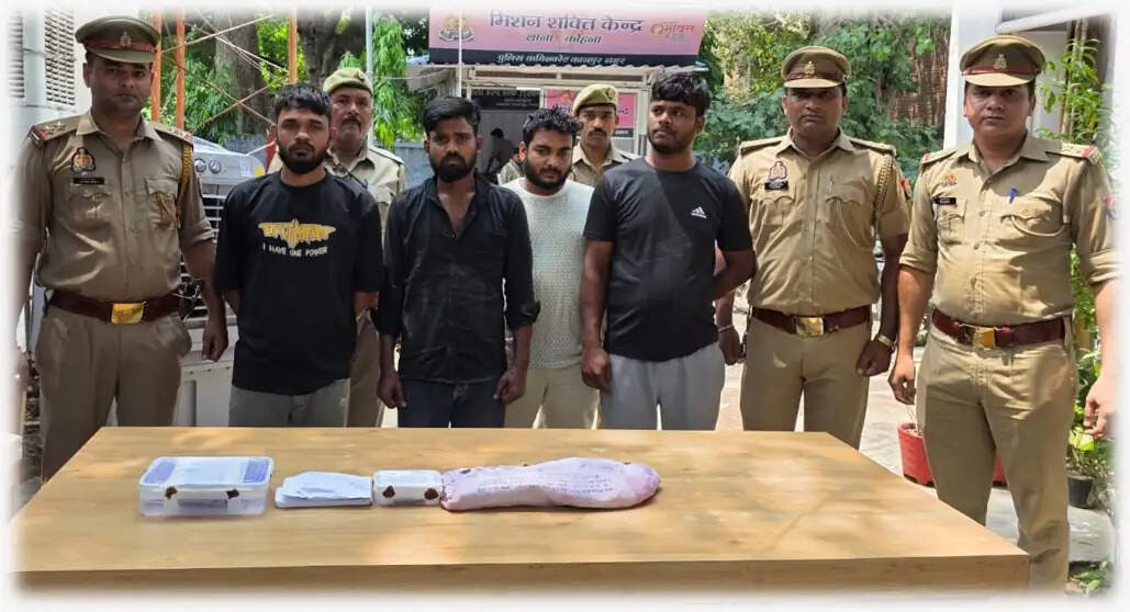 डकैती की साजिश नाकाम, अंतरजनपदीय गिरोह के चार बदमाश गिरफ्तार