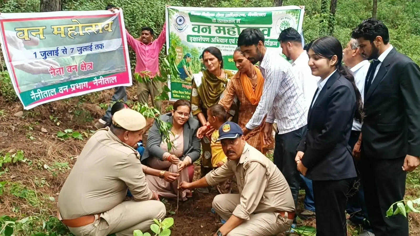 वन महोत्सव सप्ताह के तहत नैनीताल में पौधारोपण, ‘एक पेड़ मां के नाम’ अभियान को मिला बल
