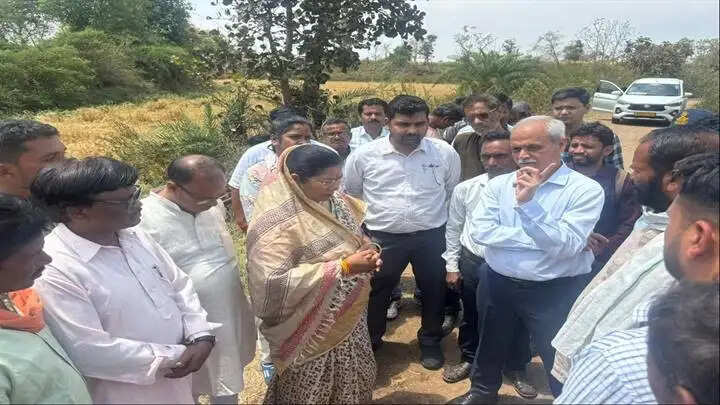 मंडलाः पीएचई मंत्री ने ओलावृष्टि से प्रभावित क्षेत्रों का निरीक्षण कर किसानों से किया सीधा संवाद