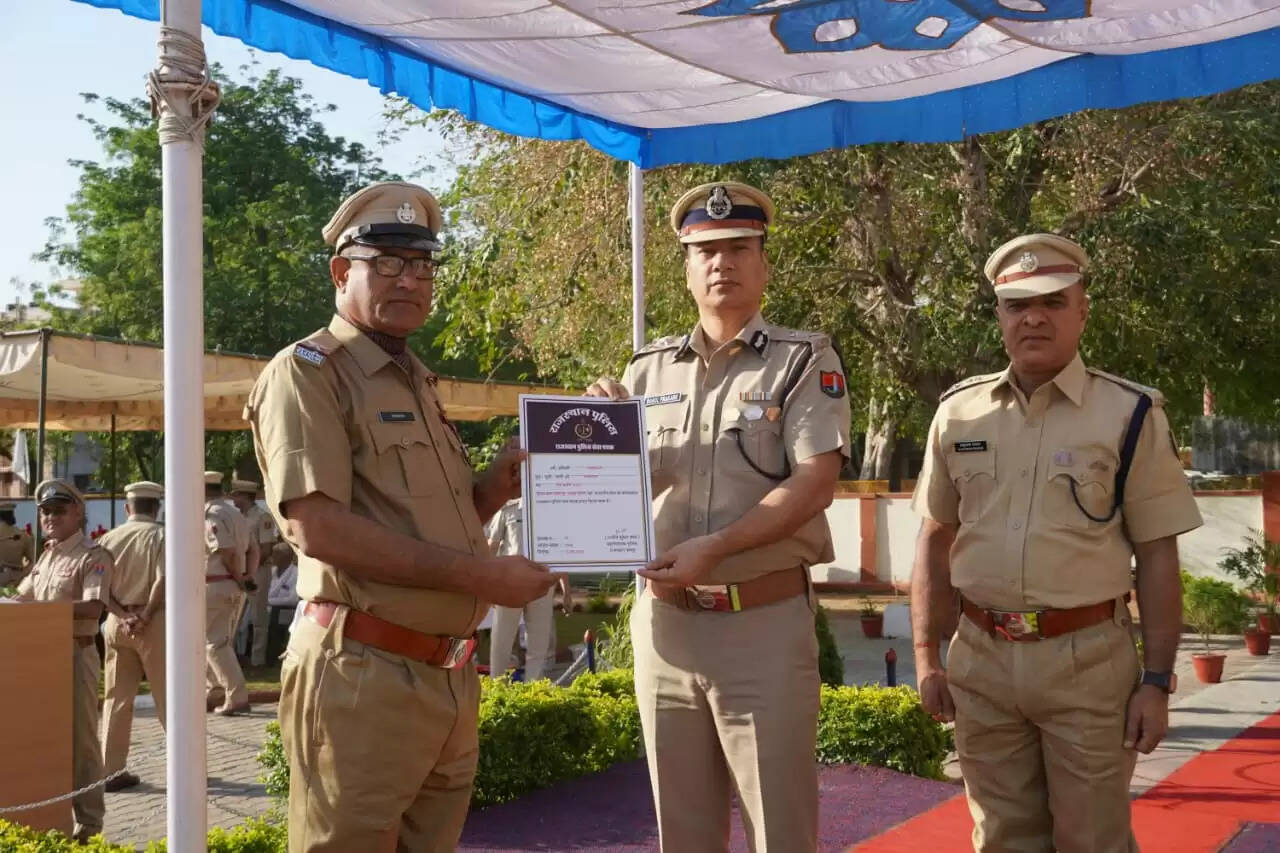 जयपुर ग्रामीण में पुलिस दिवस समारोह में 129 पुलिसकर्मी सम्मानित