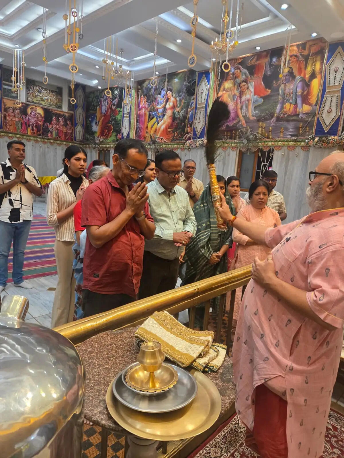 चांदन द्वादशी पर श्री श्याम प्रभु को लगा खीर चूरमा का भोग