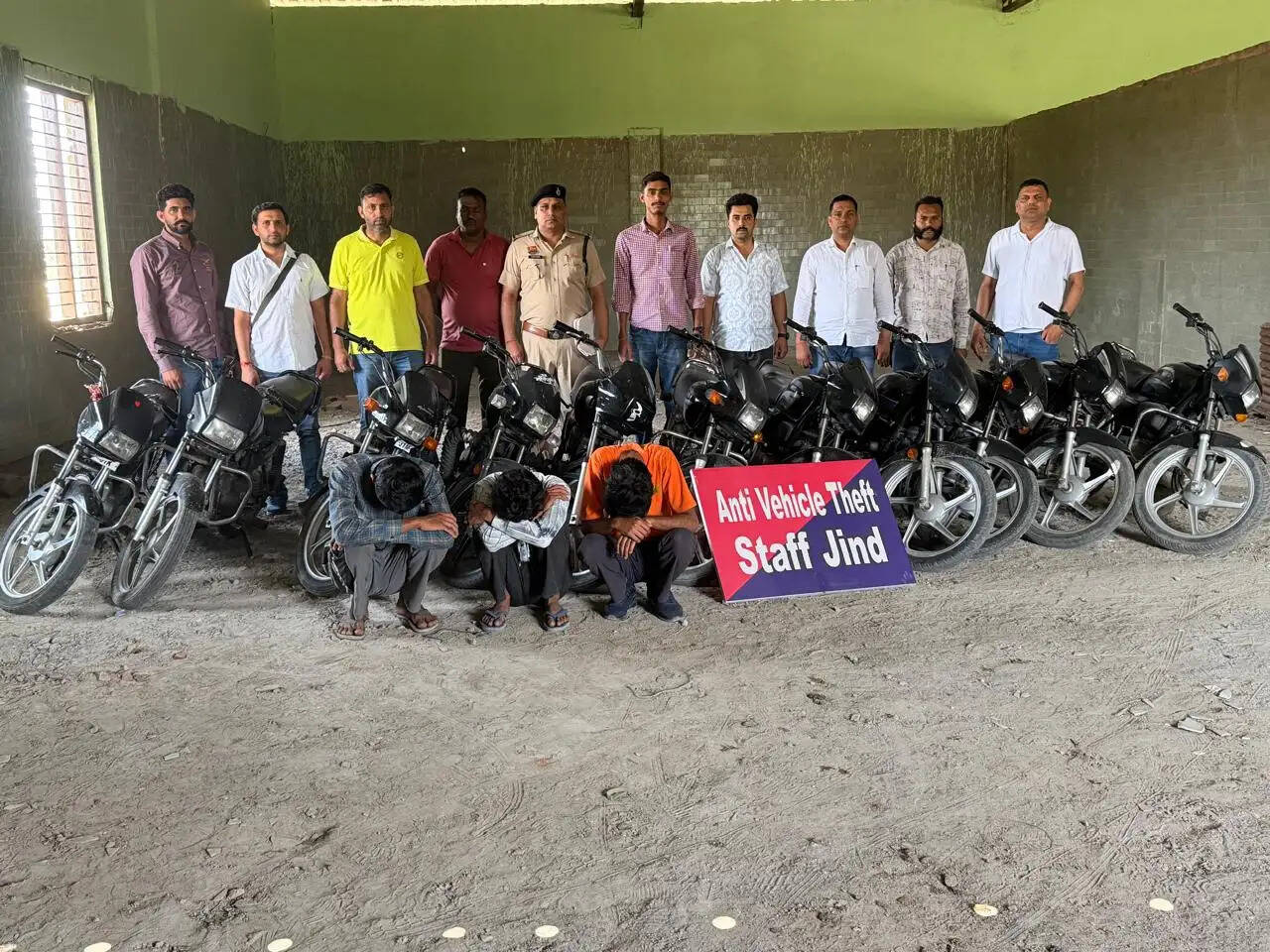 जींद: बाइक चोरी गिरोह काबू 11 चोरी की बाइकें बरामद