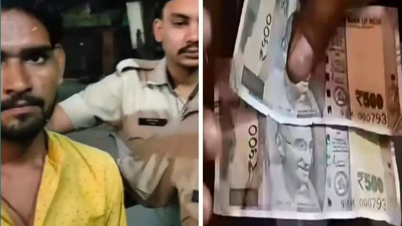 सागर में शराब दुकान पर पकड़ा गया युवक, 500 के दो नोटों का सीरियल नंबर निकला एक समान