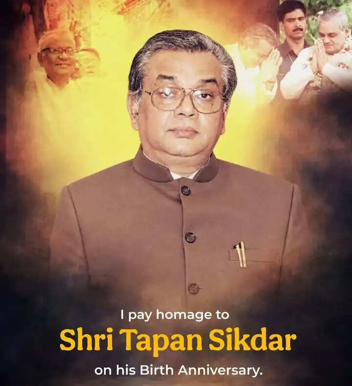 तपन सिकदर की जयंती पर मुख्यमंत्री शुभेंदु अधिकारी ने अर्पित की श्रद्धांजलि