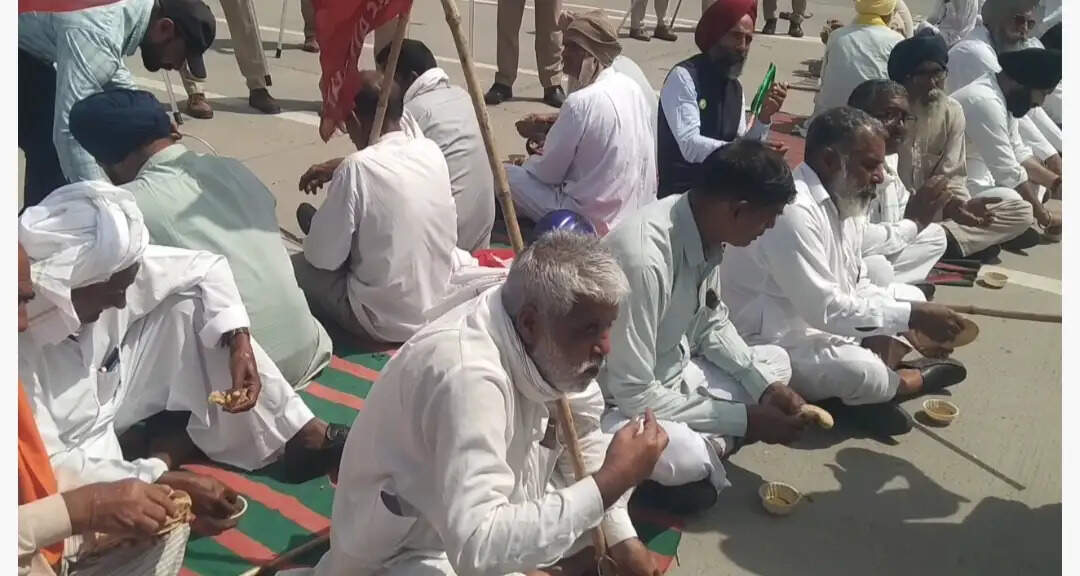 सिरसा: किसान संगठनों ने टोल पर दिया धरना, पुलिस के साथ धक्का-मुक्की