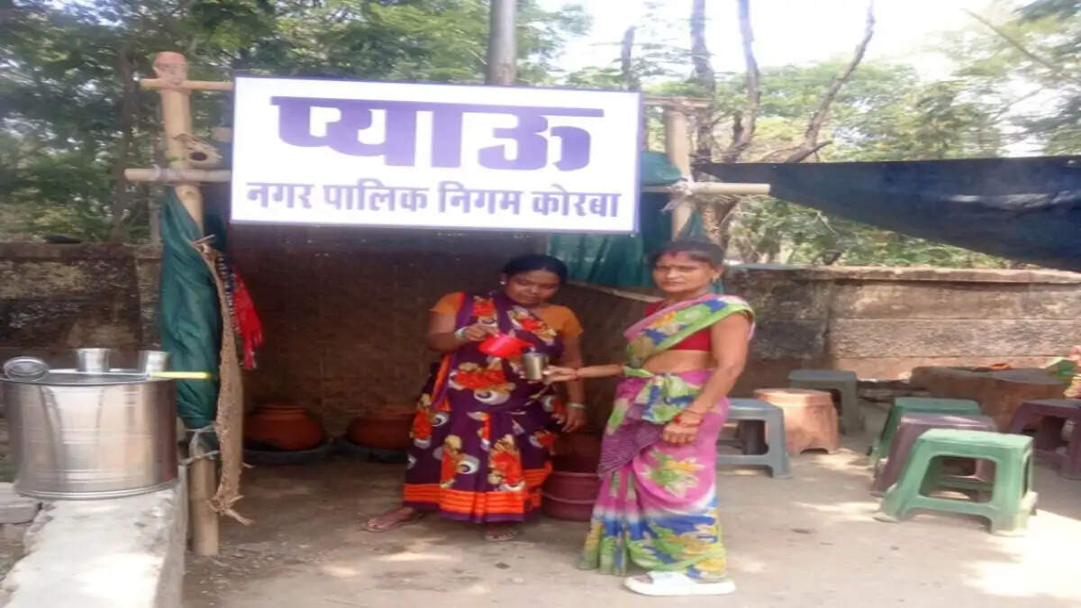 कोरबा: बढ़ती गर्मी में राहत, चौक-चौराहों और सार्वजनिक स्थानों पर निगम के प्याऊ शुरू