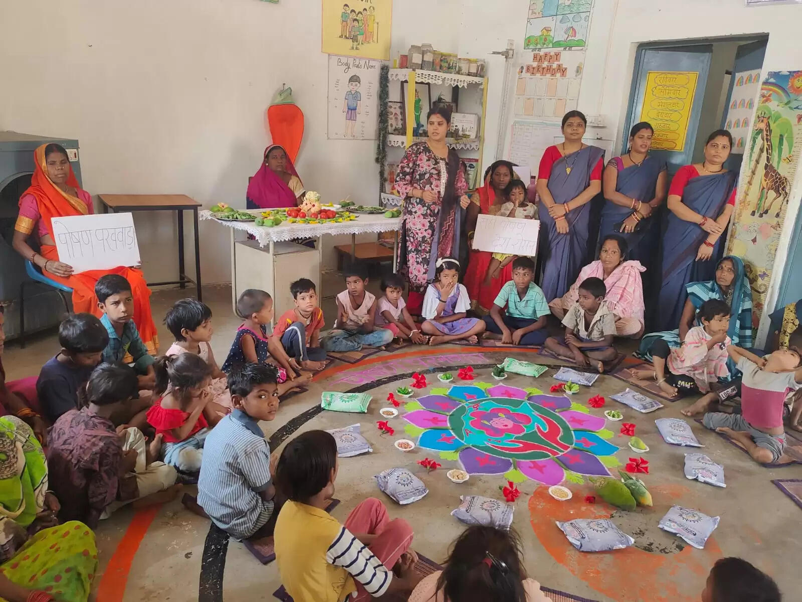 पोषण पखवाड़ा अंतर्गत ईसीसीई गतिविधियां एवं जागरुकता सत्र का किया गया आयोजन