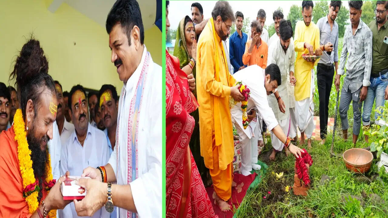 सागर: मंत्री राजपूत गौशाला पहुंचे, सांवरे सरकार एवं बंजारी माता के दर्शन कर मंदिर निर्माण का किया भूमिपूजन