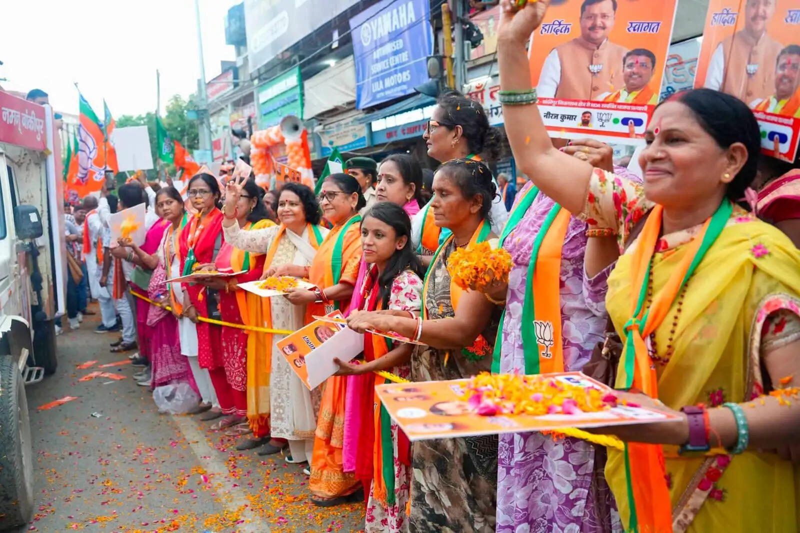 नितिन नवीन और सम्राट चौधरी के नेतृत्व में राजग का शक्ति प्रदर्शन, बांकीपुर विधानसभा क्षेत्र में हुआ रोड शो