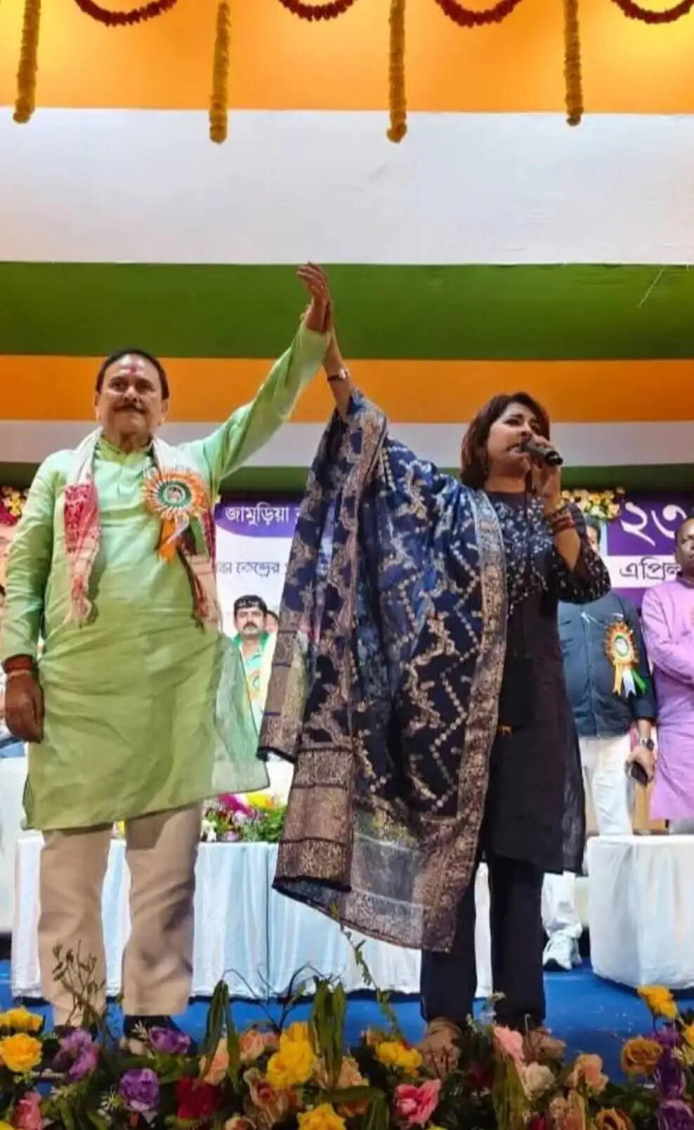 रचना बंद्योपाध्याय ने हरे राम सिंह के समर्थन में की चुनावी सभा