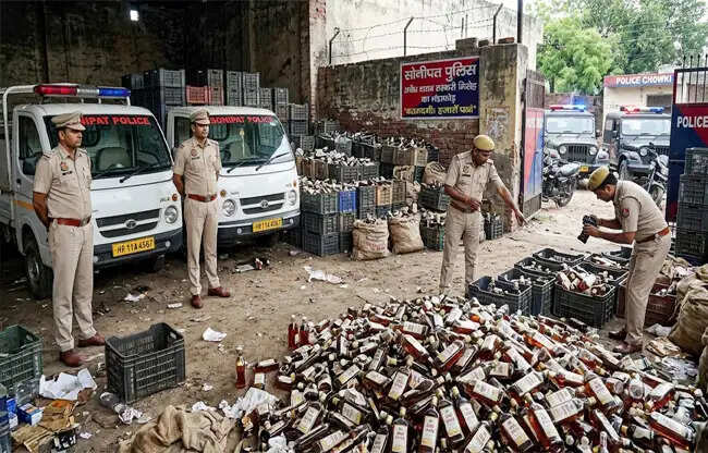 सोनीपत पुलिस ने अवैध शराब तस्करी का गिरोह पकड़ा,एक गिरफ्तार