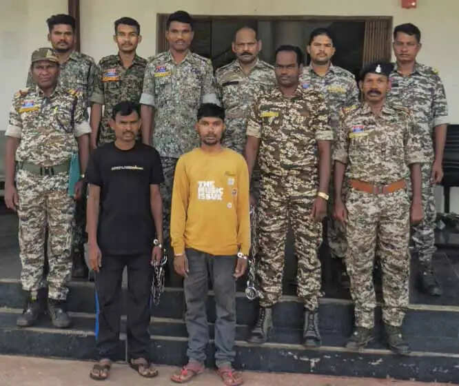 नाबालिग से दुष्कर्म के फरार दाे आरोपित गिरफ्तार