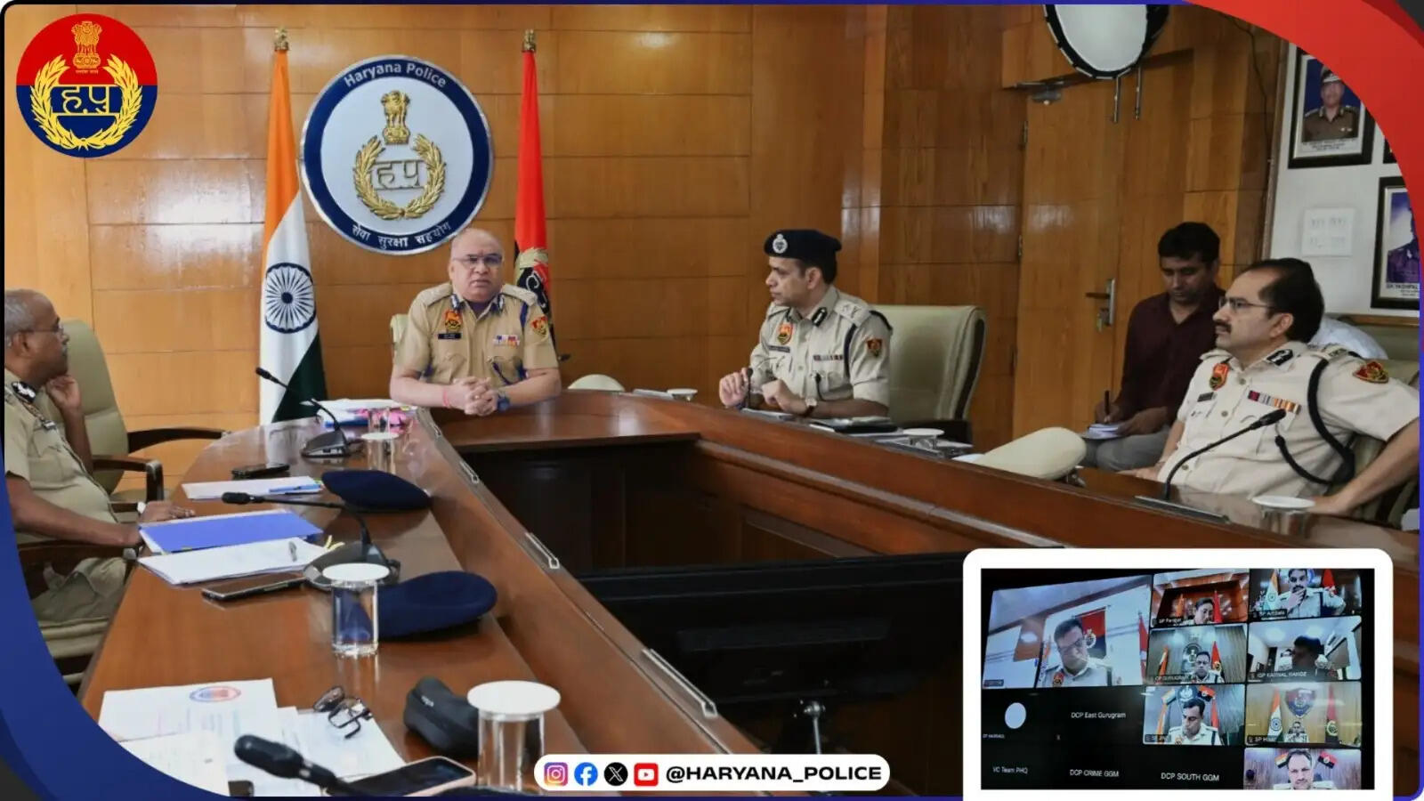 हरियाणा में लापरवाह पुलिसकर्मियों पर होगी कार्रवाई, डीजीपी अजय सिंघल ने दिए सख्त निर्देश
