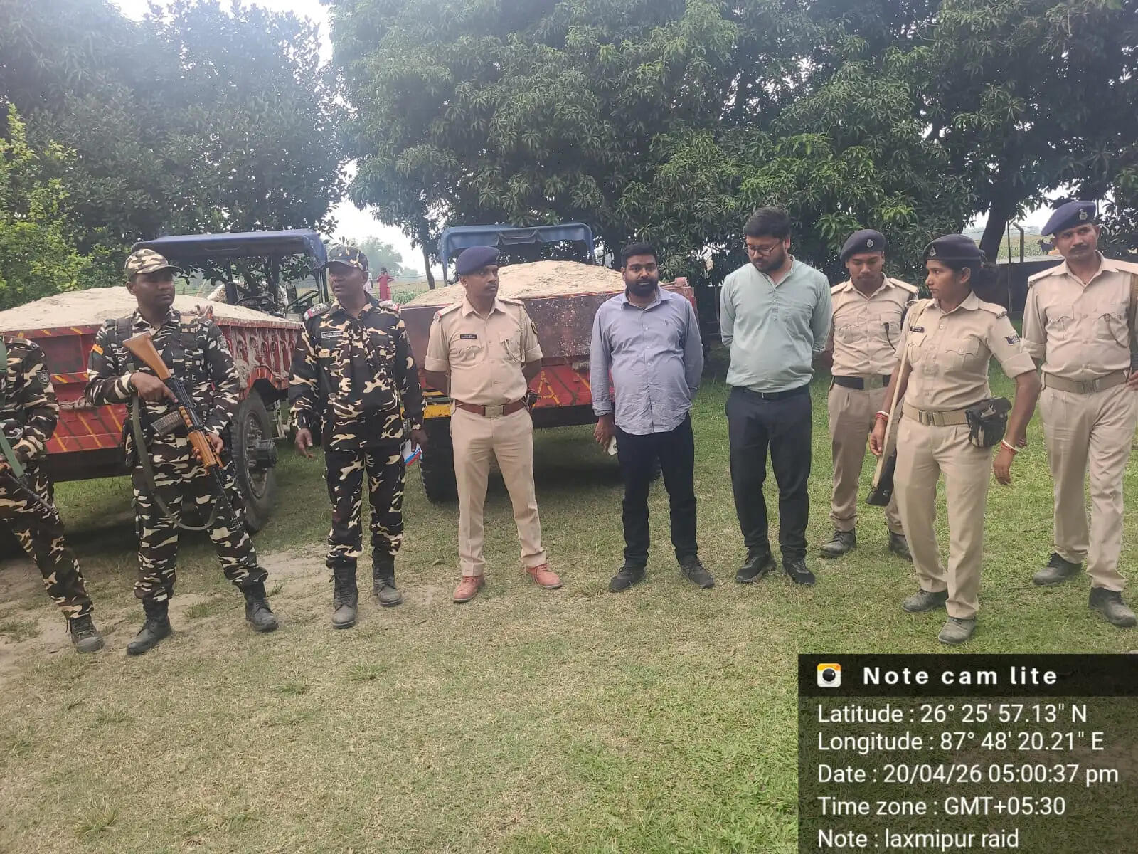 अवैध खनन के खिलाफ छापेमारी, तीन ट्रैक्टर जब्त, टीम को घेरने पर 30-40 लोगों पर होगी कार्रवाई