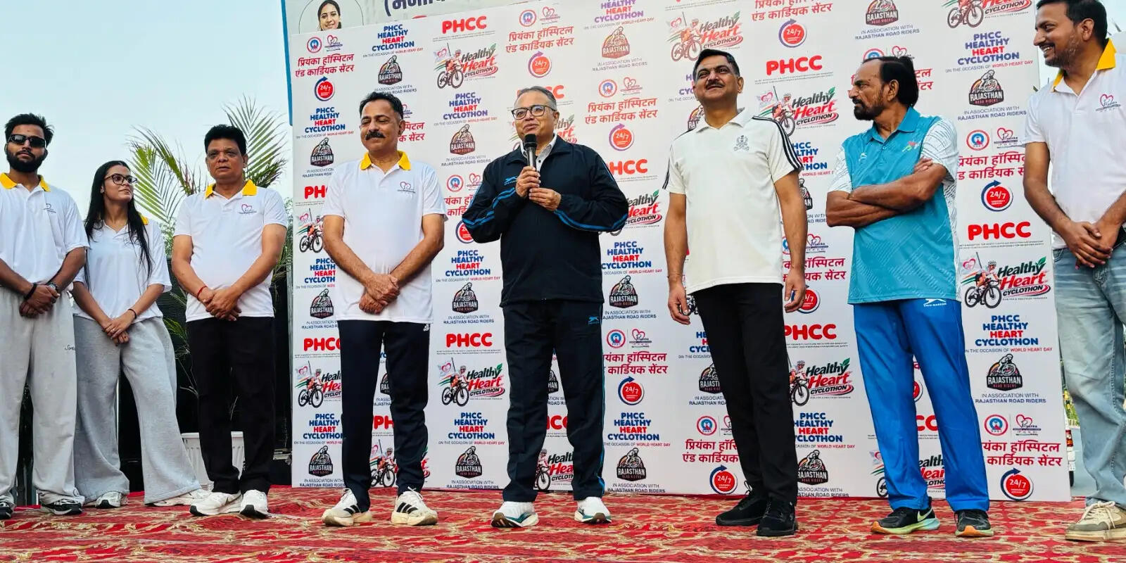 हेल्दी हार्ट साइक्लोथॉन, डीजीपी ने 12 किलोमीटर साइकिल चलाकर दिया फिटनेस का संदेश
