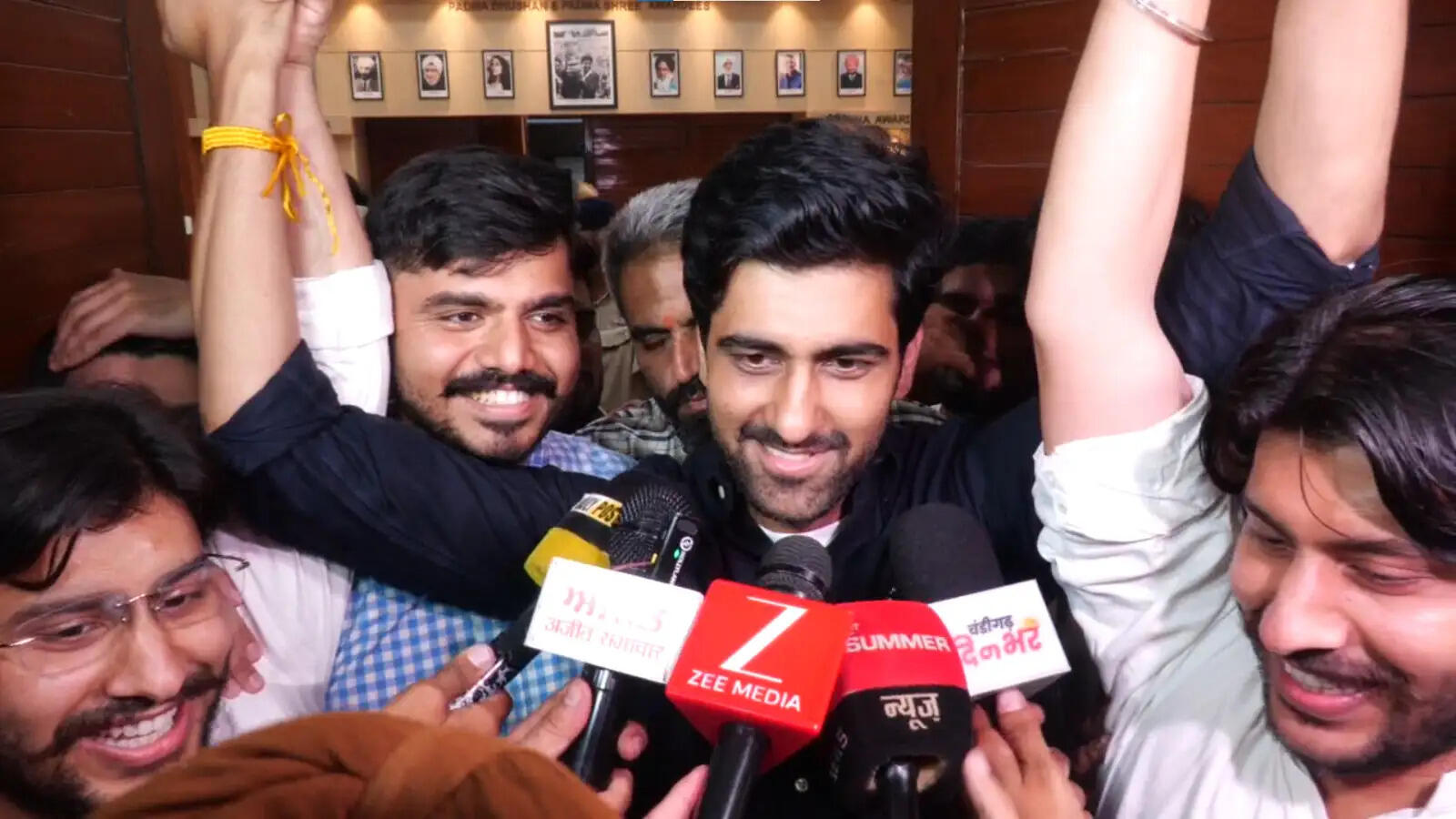 पंजाब यूनिवर्सिटी छात्र संघ चुनाव में एबीवीपी की बड़ी जीत, अंकित बिधान बने अध्यक्ष