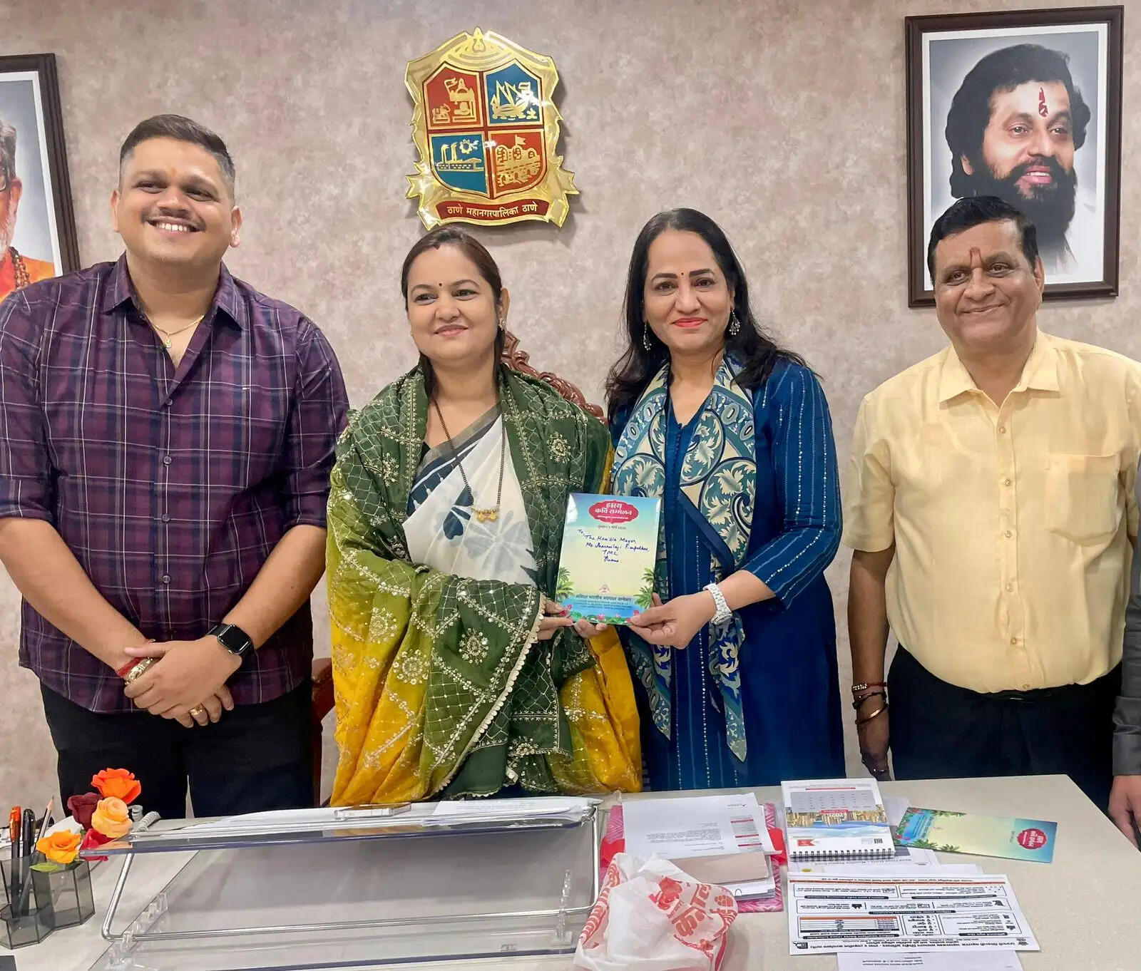 ठाणे महापौर का राजस्थानी समाज द्वारा सत्कार,क्षेत्र के विकास का वायदा