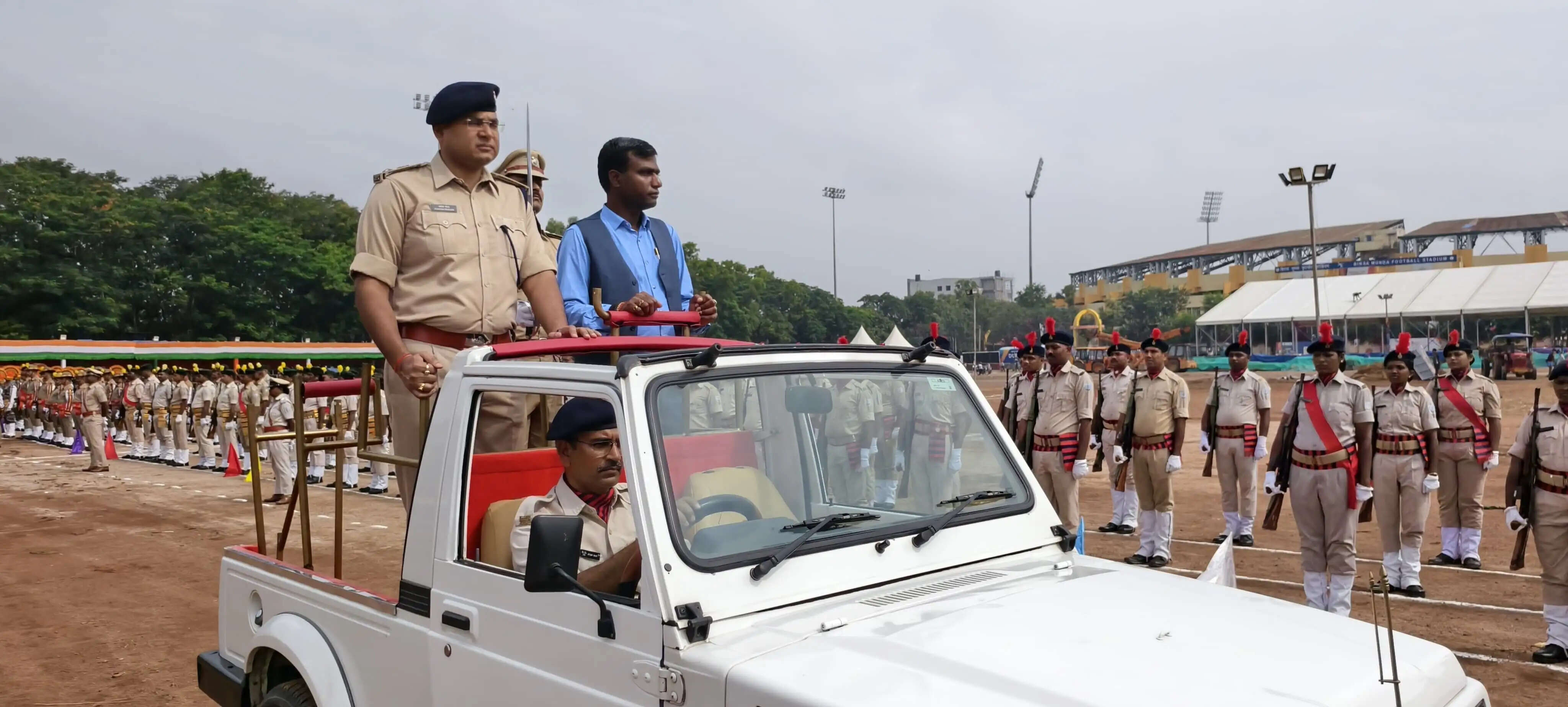 मोरहाबादी मैदान में स्वतंत्रता दिवस समारोह का फुल ड्रेस रिहर्सल, ड्रोन पर रोक
