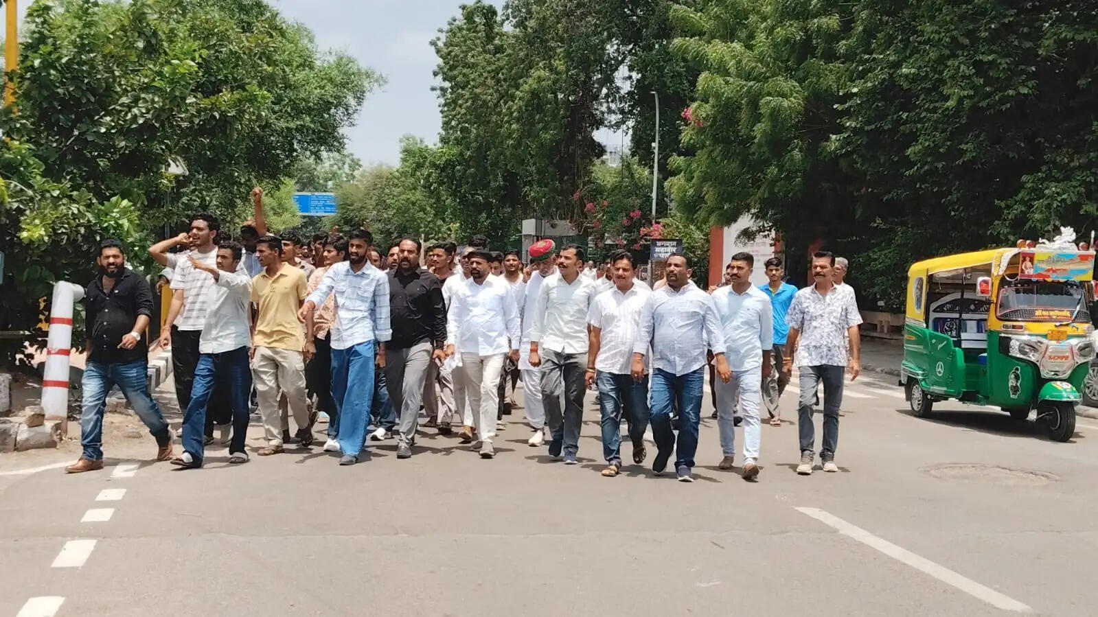 यूजीसी प्रदर्शन में पलाड़ा की मौत पर जताया विरोध