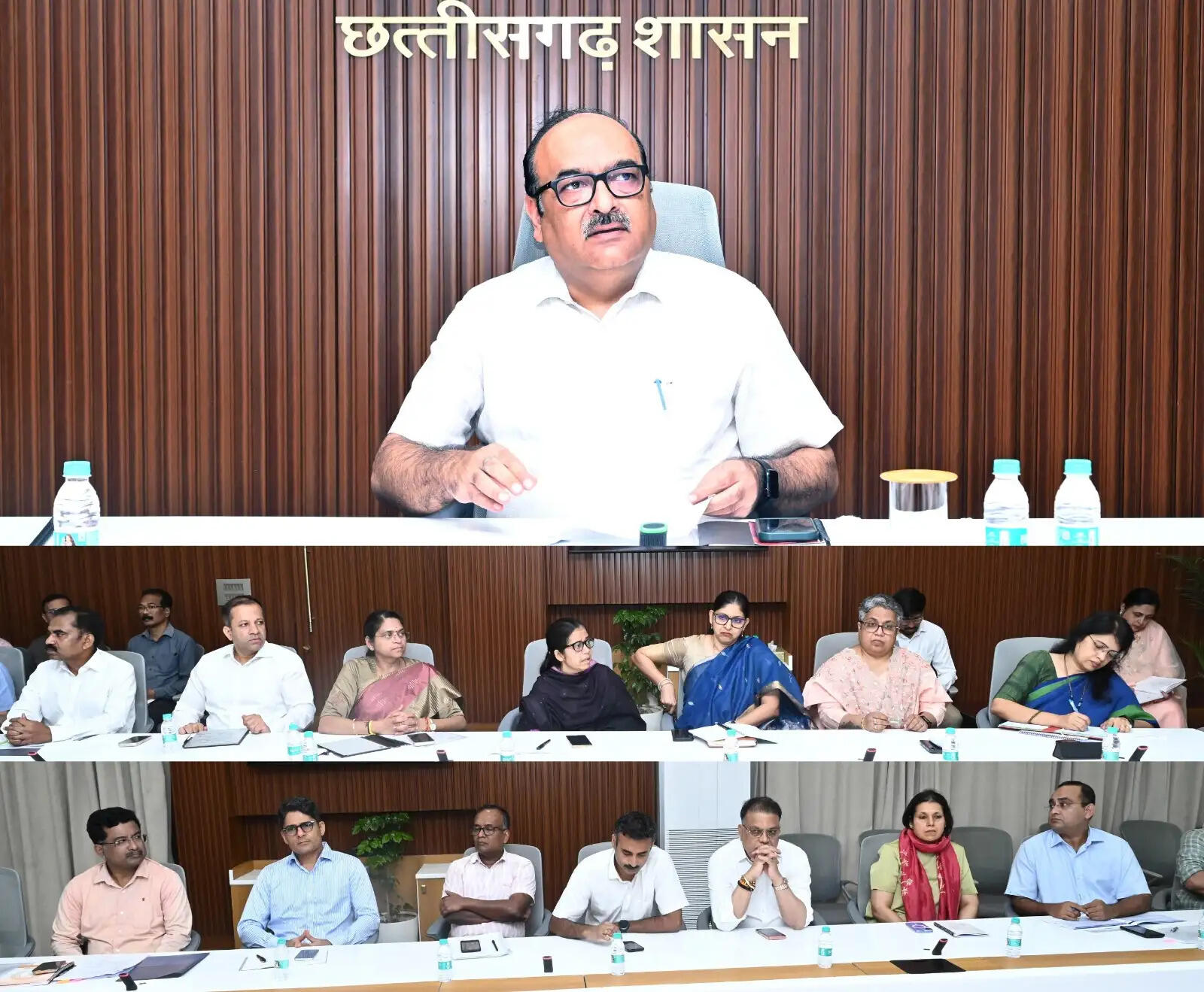 मुख्य सचिव विकासशील ने विभागीय योजनाओं की प्रगति की समीक्षा की