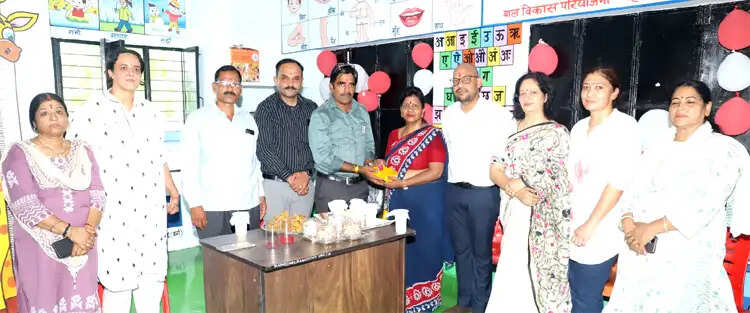 सीएसआर सहयोग से नवीनीकृत चांदपुर आंगनवाड़ी केंद्र का लोकार्पण