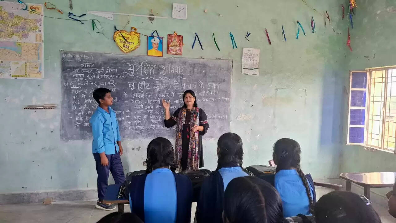 लू से बचाव की जानकारी से अवगत हुए विद्यार्थी