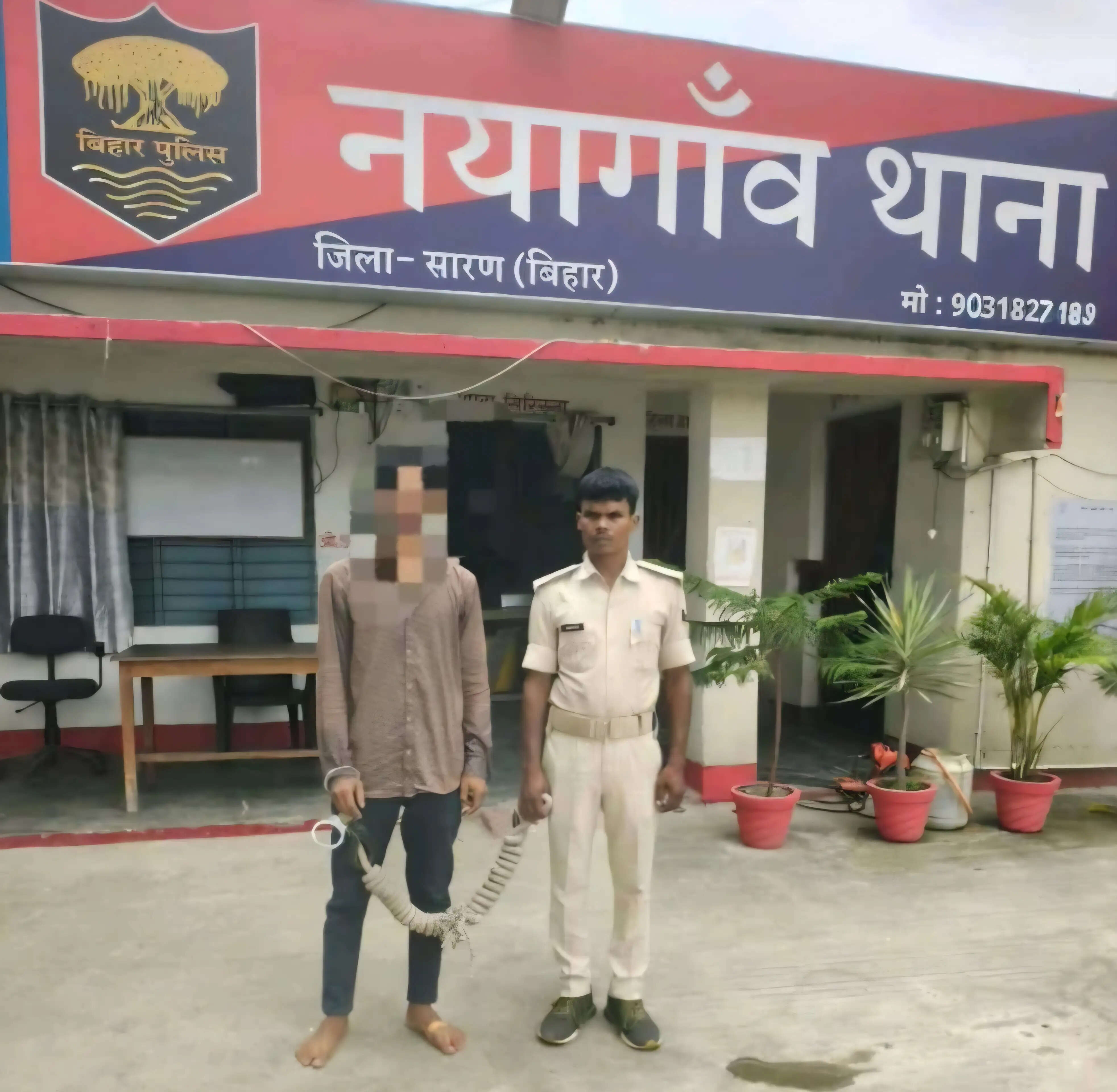 आर्म्स एक्ट व लूट कांड का फरार आरोपित मोनू सैनी गिरफ्तार