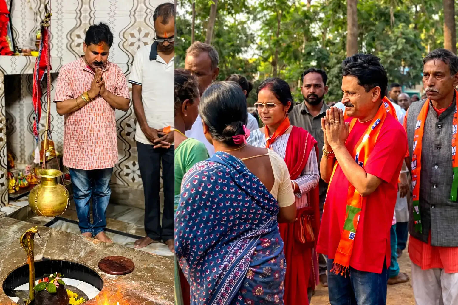 बेलदा से रमा प्रसाद गिरी का जनसंपर्क अभियान शुरू