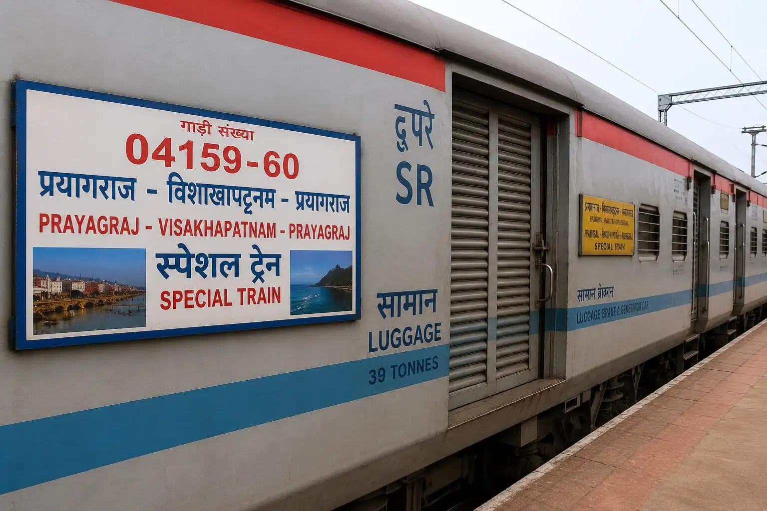 अनूपपुर: प्रयागराज-विशाखापटनम-प्रयागराज के मध्य 16 -16 फेरों के लिए अनूपपुर होकर चलेगी स्पेशल ट्रेन