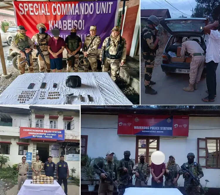 मणिपुर में दो उग्रवादी गिरफ्तार, 22 किलो मेथामफेटामाइन बरामद