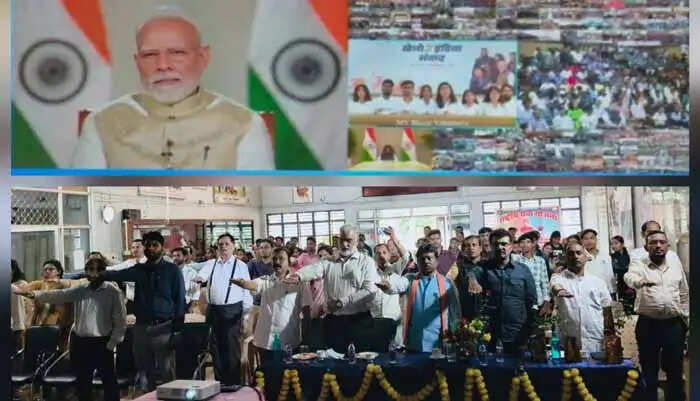 खेलो इंडिया युवा संवाद, जगदलपुर में युवाओं ने सुना प्रधानमंत्री का संदेश, ली शपथ