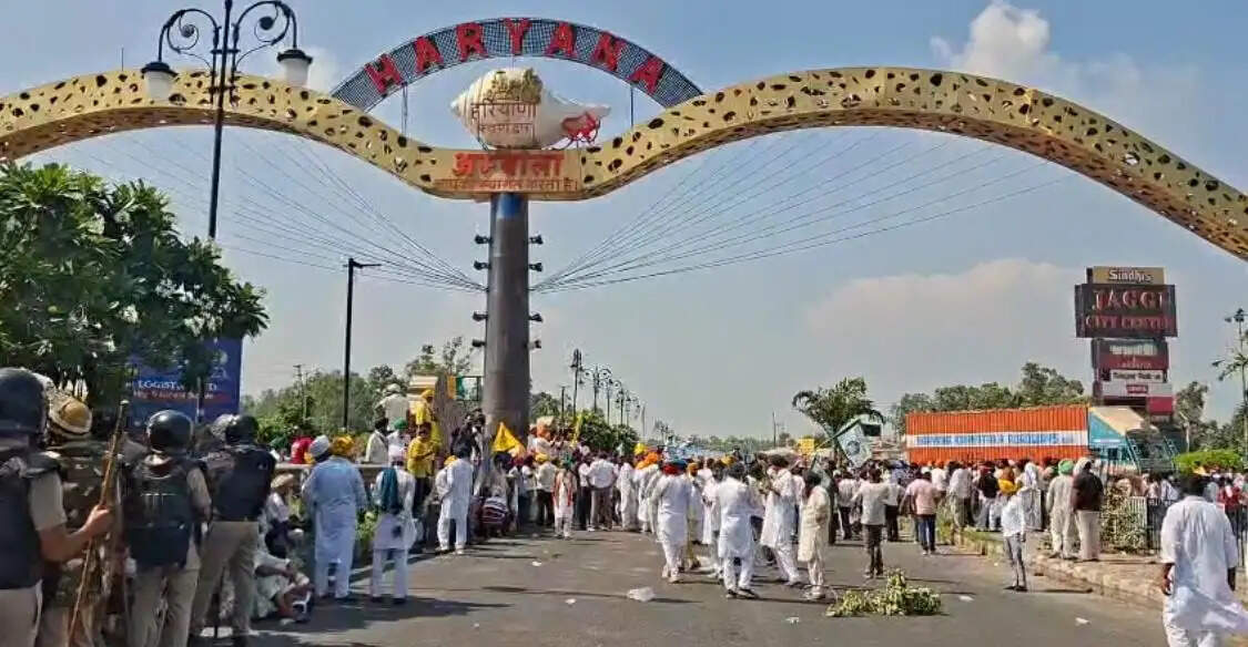 अंबाला में सिख संगत व पुलिस में टकराव, कई वाहन तोड़े